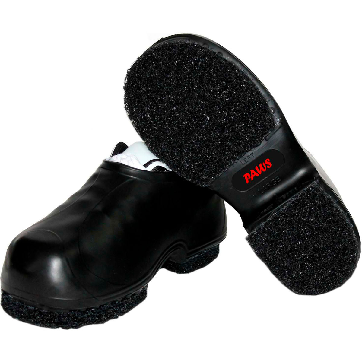 PAWS 4in Rubber Overboots, Men's, Black, 3XL, 1 Pair
