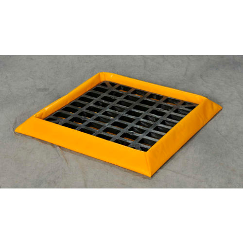 Eagle 1 Drum SpillNEST Utility Tray With Grate, 32-1/4in x 32-1/4in x 3in, 10 Gallon Capacity