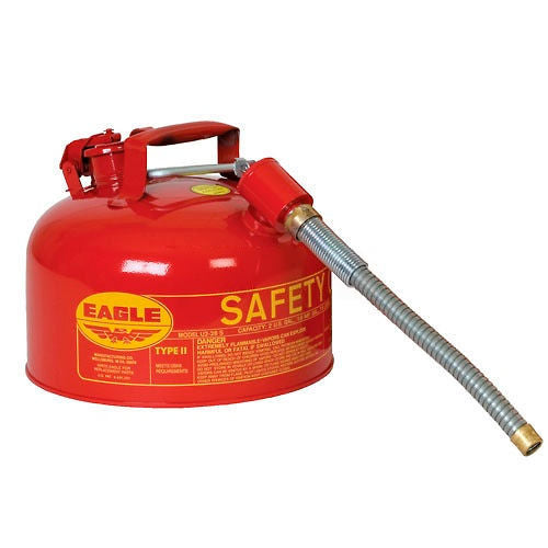 Eagle Type II Safety Can with 7/8in Spout, 2 Gallon, Red