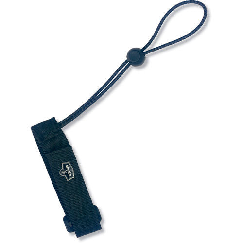 Ergodyne Squids 3115 Wrist Lanyard, Black, S/M, Pack of 6