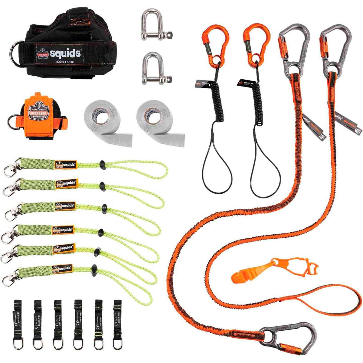 Ergodyne Squids 3186 Iron/Steel Worker Tool Tethering Kit
