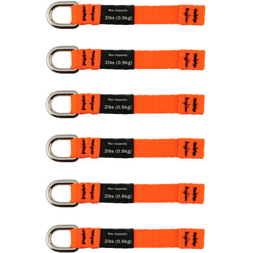 Ergodyne Squids 3700-BULK Web Tool Tails,Medium, Orange, 2lb, 60 Pack