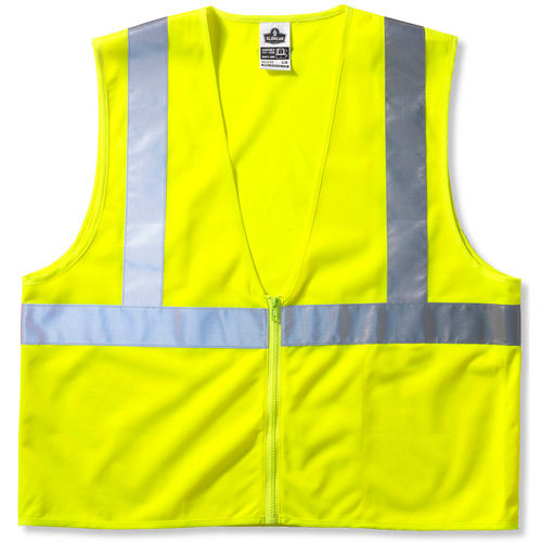 Ergodyne GloWear 8205Z Class 2 Super Econo Vest, Lime, S/M