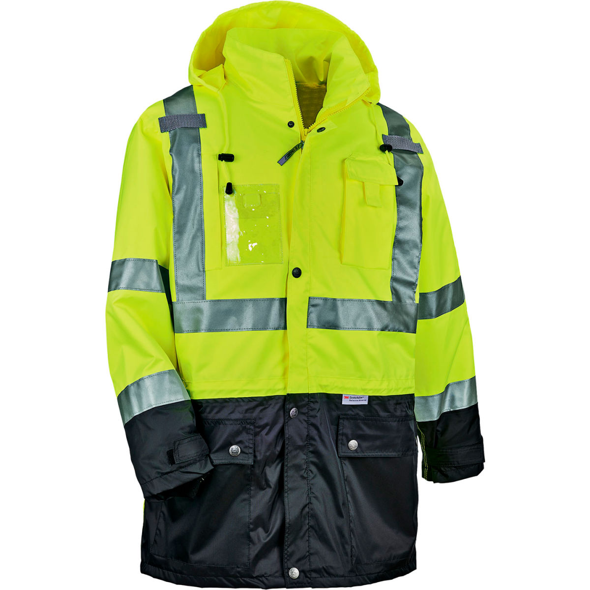 Ergodyne GloWear 8386 Hi-Vis Shell Jacket, 3XL, Lime