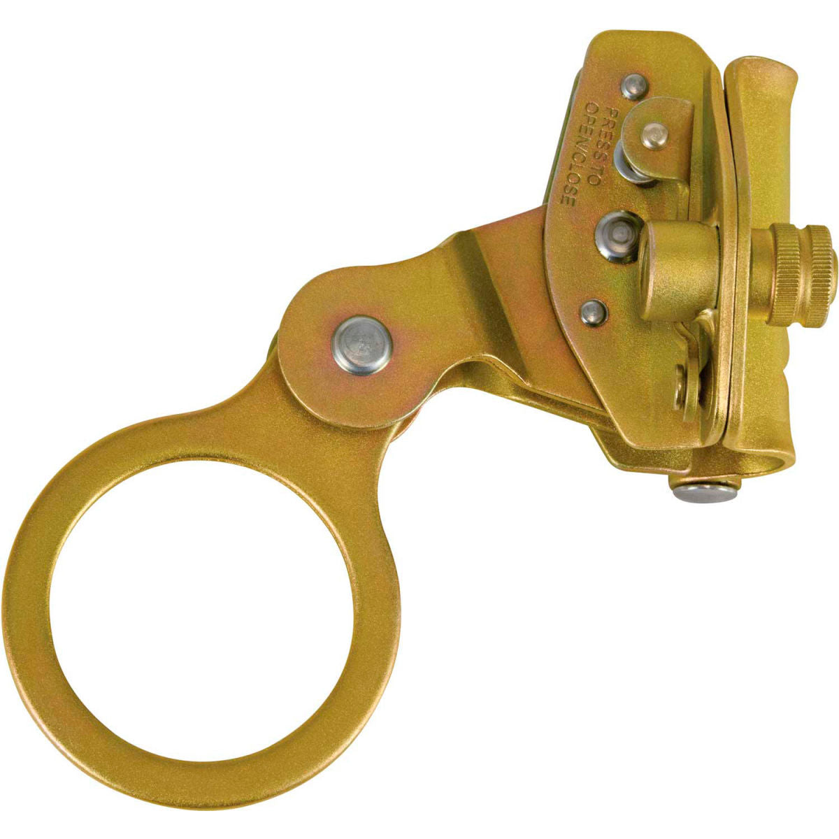 FallTech 7479 Hinged, Self-Tracking Rope Grab, For 5/8in Rope, with Secondary Safety Latch