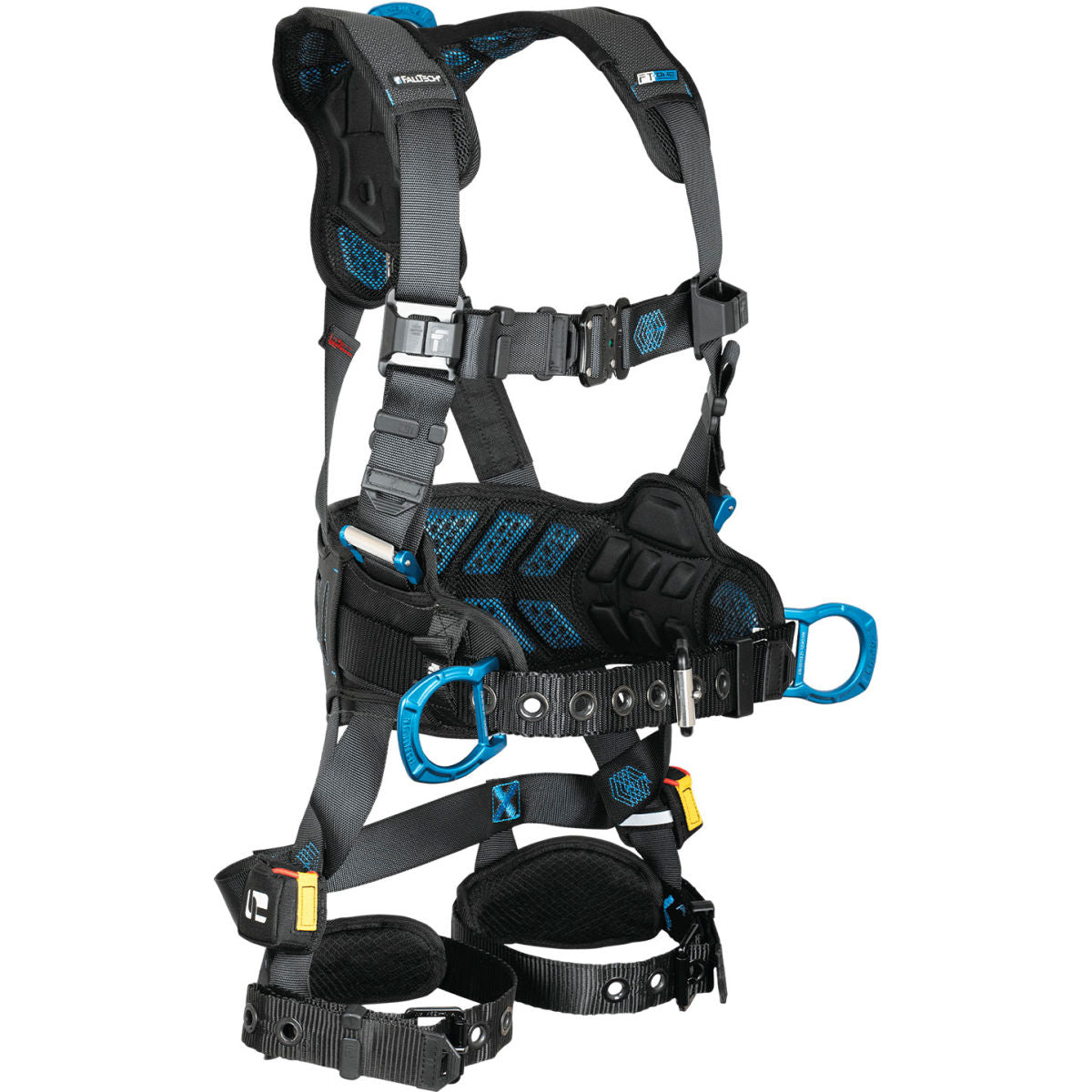 FallTech FT-One Full Body 3D Belted Harness, Quick Connect Chest & Tongue Buckle Legs, L, Pack of 2