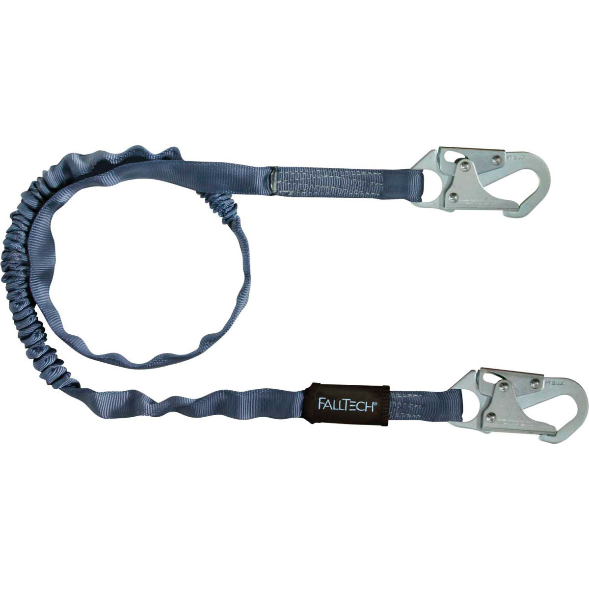 FallTech 8259 6' Tubular Web Lanyard, Single Leg, with 2 Snap Hooks