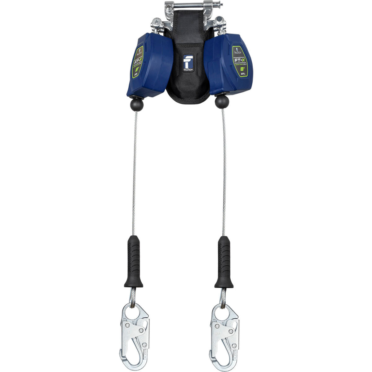 FallTech FT-X Cable Leading Edge Self Retracting Lifeline, Galvanized Cable & Snap Hook, 8'L, Pack of 2