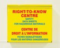 Bilingual SDS Storage Cabinet: Right-To-Know Center