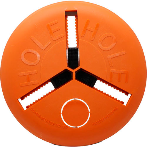 CoverMe Adjustable Round Floor Hole Cover, 2in To 6in, With Extension Cord Cutout, Pack Of 20