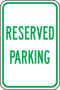 Traffic Sign: Reserved Parking