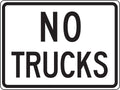 Facility Traffic Sign: No Trucks