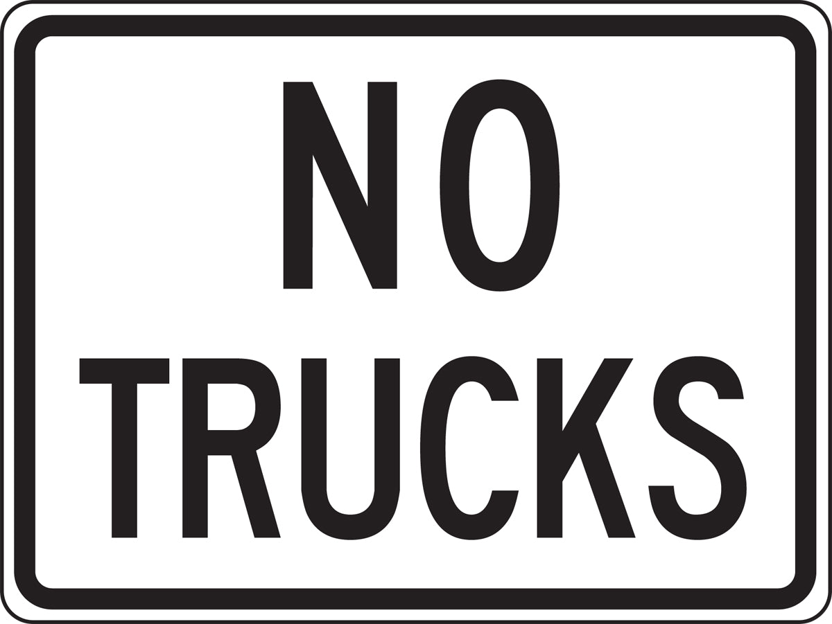 Facility Traffic Sign: No Trucks