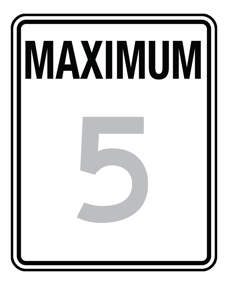 Speed Limit Sign: Maximum 10