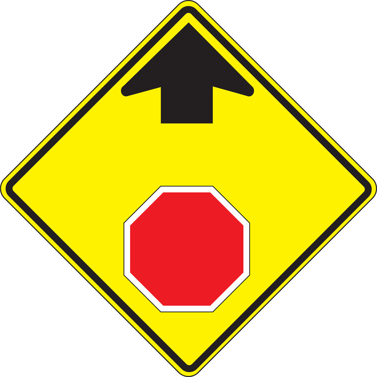 Traffic Sign: Stop Ahead