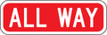 Stop Sign Plaque: All Way