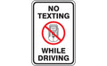 Traffic Sign: No Texting While Driving