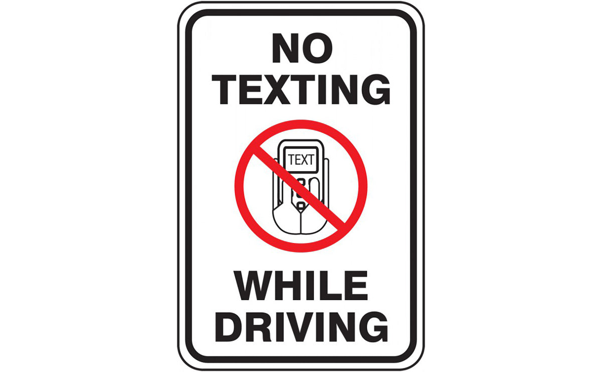 Traffic Sign: No Texting While Driving
