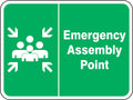 AccuformNMC Emergency Assembly Point Safety Sign — ISO 23601 Compliant