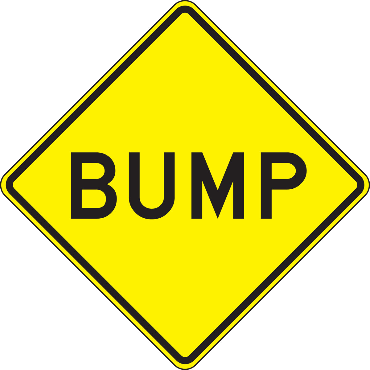 Driving Conditions Sign: Bump