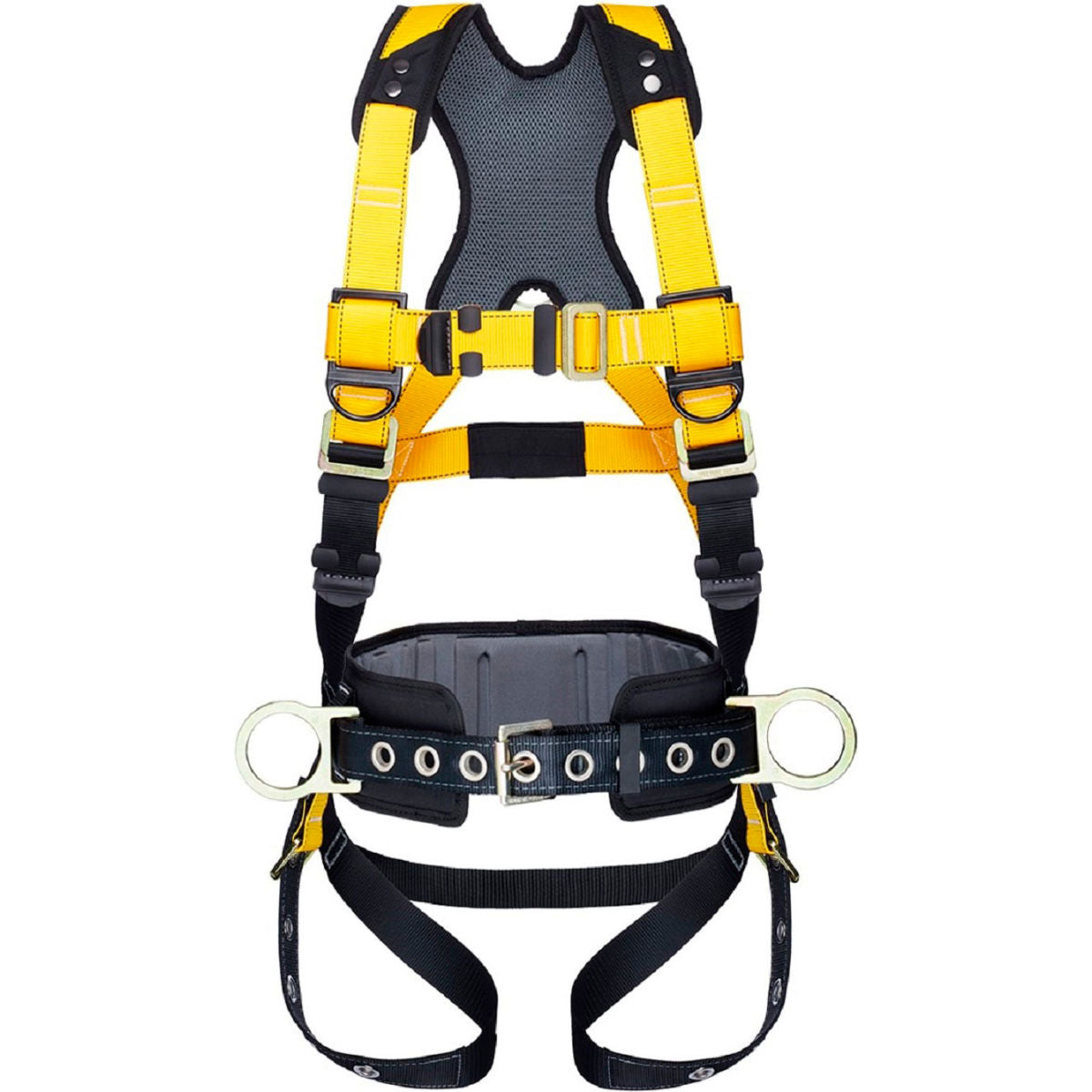 Guardian Series 3 Harness With Waist Pad, Tie Back Legs, 3 D-Rings, XL-2XL