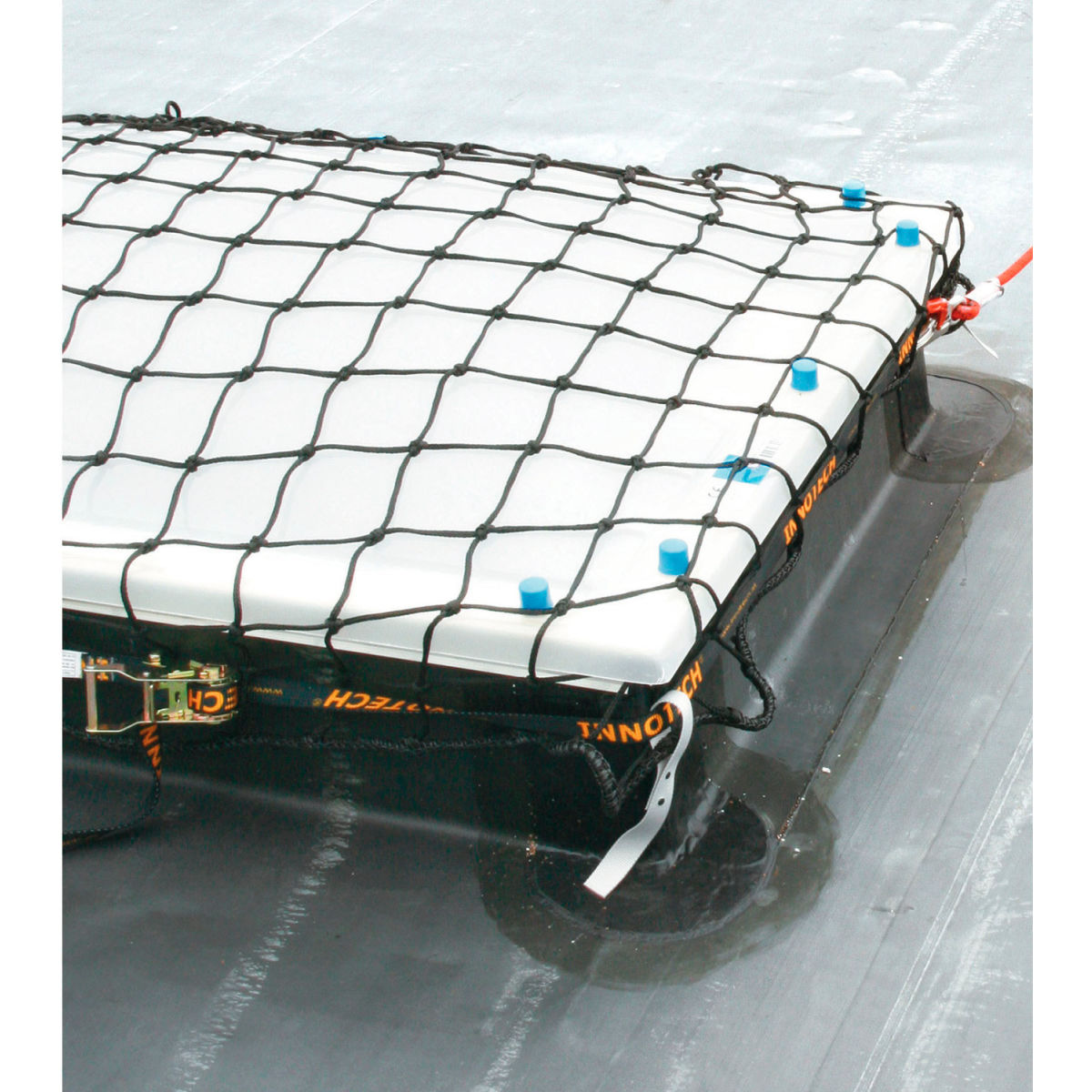 Guardian 6'7in x 6'7in Mobile Skylight Protection System, Polyester/Galvanized Steel, Black