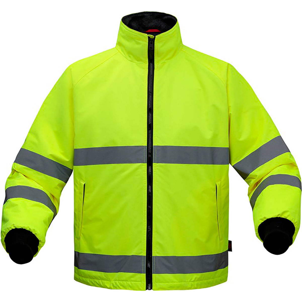 GSS Waterproof Parka Jacket with Fleece Lining, Class 3, Lime, Large