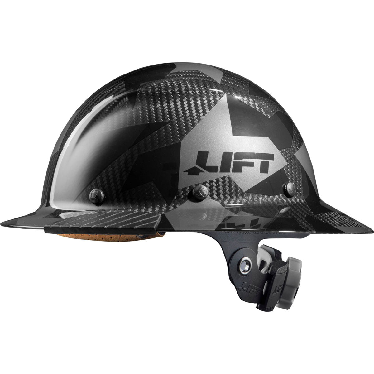 Lift Safety DAX Carbon Fiber Full Brim Hard Hat, Black Camo