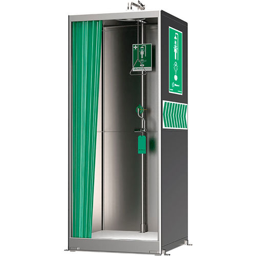 Haws AXION MSR Combination Shower and Eye/Face Wash Station, 8605SS