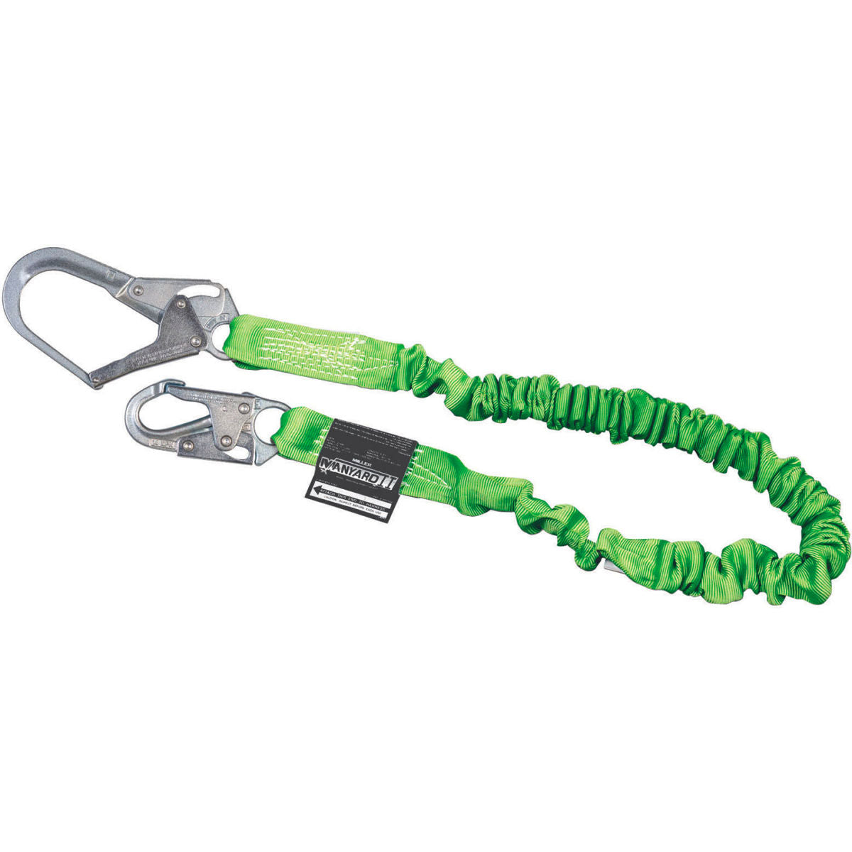 Miller Manyard II Shock-Absorbing Lanyard, 6-Ft, Locking Snap & Rebar Hook, 219M-Z7/6FTGN