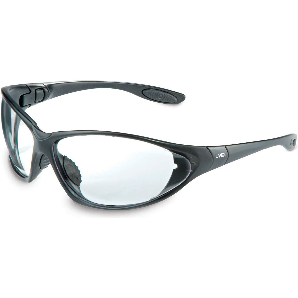 Uvex Seismic Hydroshield Goggles, Black Frame, Clear Lens, Scratch-Resistant, Anti-Fog