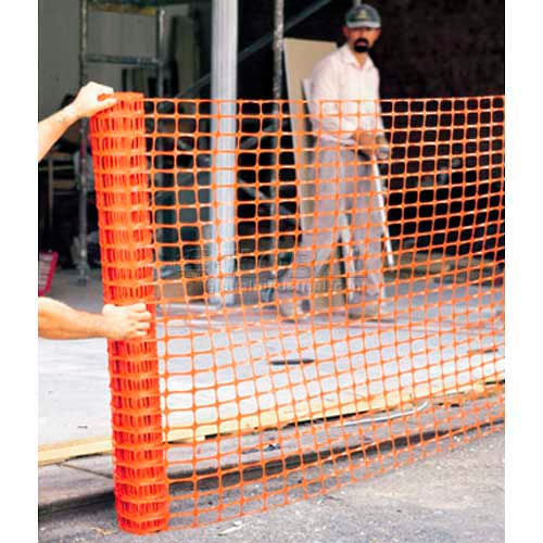 ComfitWear Polyethylene Safety Fence, 4ft x 100ft, Orange