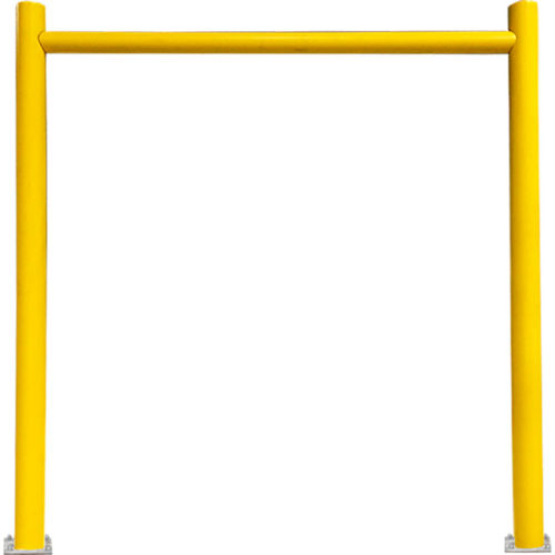 Ideal Shield Goal Post Dock Door Guard, Steel And HDPE, Yellow, 168in x 168in