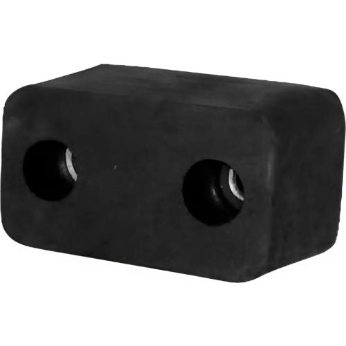 Ideal Warehouse TB-20 Molded Dock Bumper, 6inW x 3-1/2inH, Black