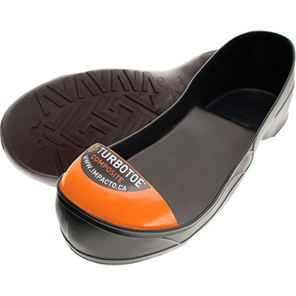 Impacto TURBOTOE Composite Toe Cap Overshoe Sml 6-7, Flexible & Pliable PVC Overshoes, Waterproof