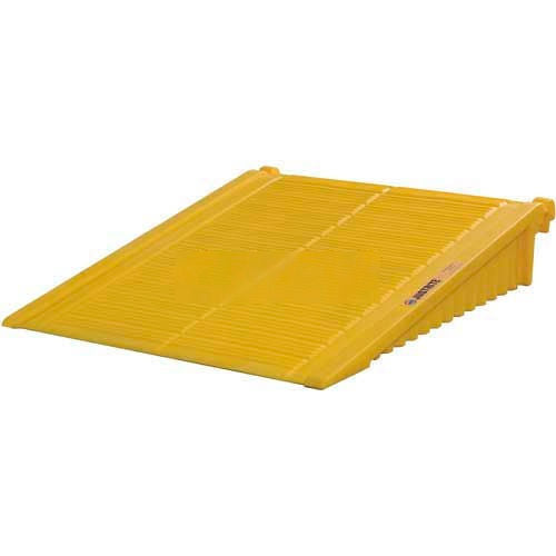 Justrite Yellow Ramp For 2 And 4 Drum EcoPolyBlend DrumShed