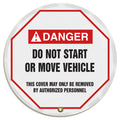 ANSI Danger Steering Wheel Cover: Do Not Start Or Move Vehicle