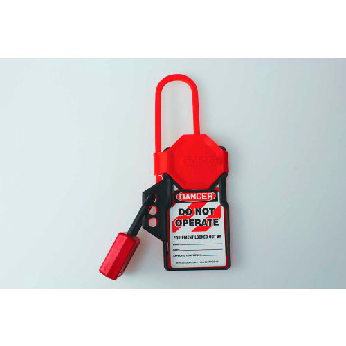 Accuform KDH115 Stopout Tag N Hang Hasp, Plastic