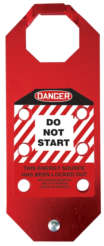 StopOut OSHA Danger Aluma-Tag Hasp: Do Not Start