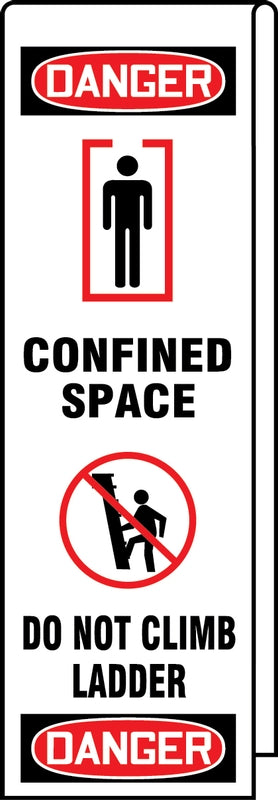 Ladder Shield OSHA Danger Wrap: Confined Space, Do Not Climb Ladder