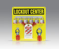 Aluminum Hanger Board: 6-Padlock Board