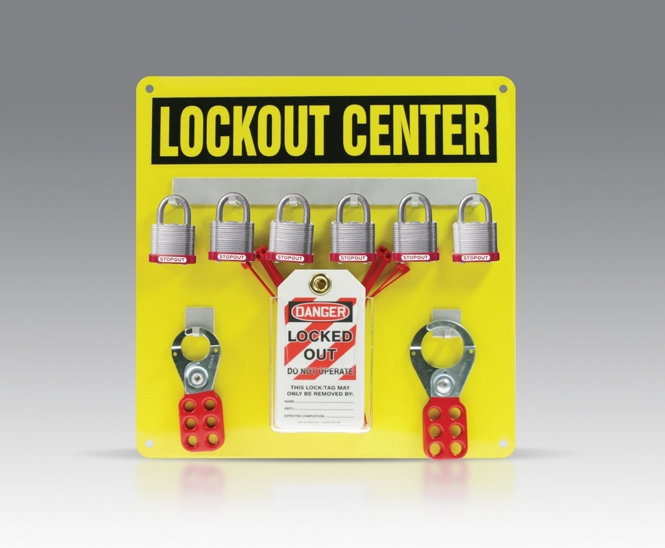 Aluminum Hanger Board: 6-Padlock Board