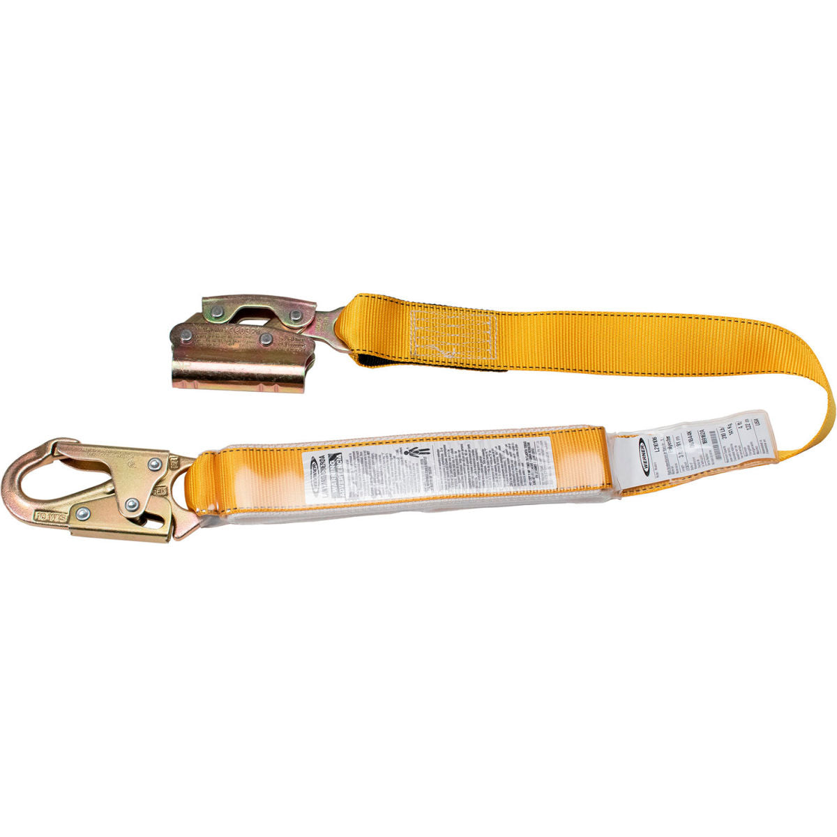 Werner 3' Manual Rope Grab Adjuster with Lanyard & Shock Pack