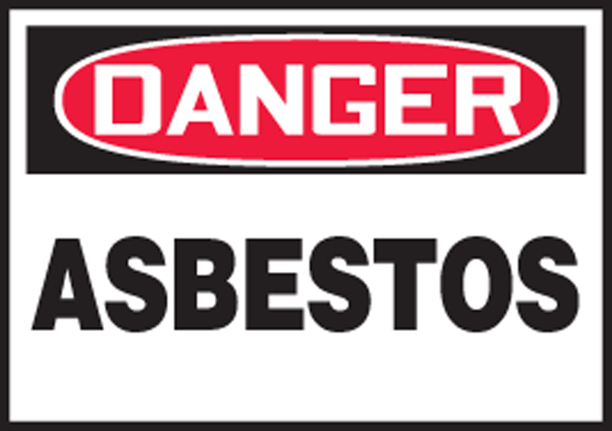 OSHA Danger Safety Label: Asbestos