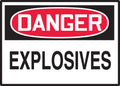 OSHA Danger Safety Label: Explosives