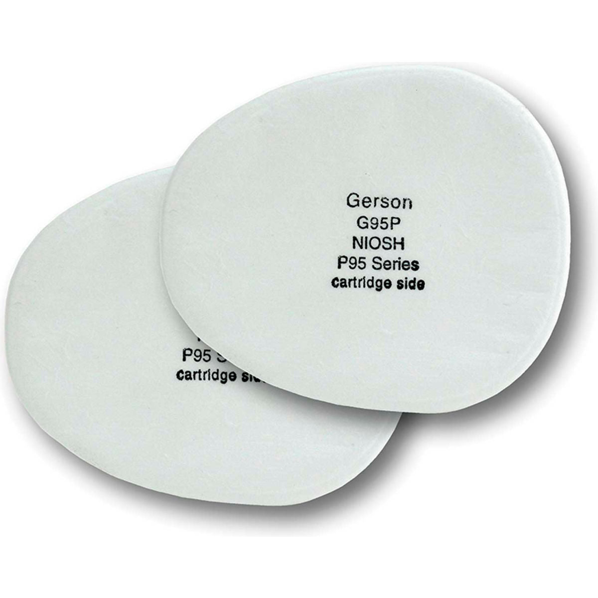 Gerson G95P Disposable P95 Particulate Filter Pad, White, 10/Box