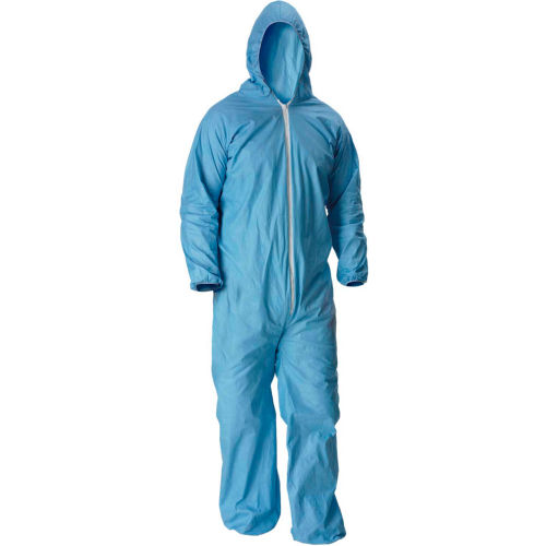 Lakeland Pyrolon Plus 2 Disposable Flame Resistant Coverall, Hood, Elastic Wrists and Ankles, 25 per Case