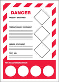 AccuformNMC GHS Secondary Container Label — DANGER Style A (LZH101)