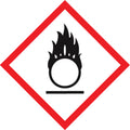 GHS Pictogram Label Roll: Flame Over Circle