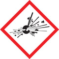 GHS Pictogram Label Roll: Exploding Bomb